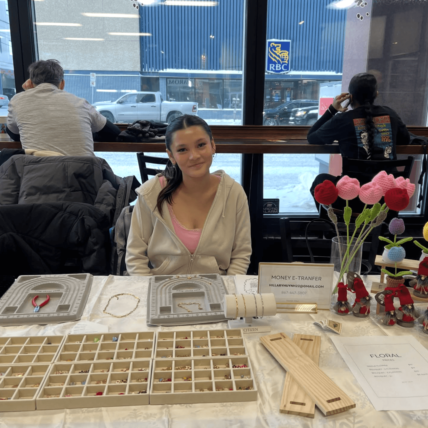 With Love HH charm bar event setup